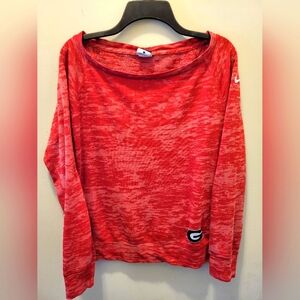Nike Women's Georgia Bulldogs Red Long Sleeved Shirt Large